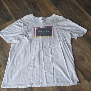 Hurley White Graphic Logo Tshirt Size XL